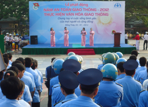 Đồng Tháp Phát động Năm An toàn giao thông 2012